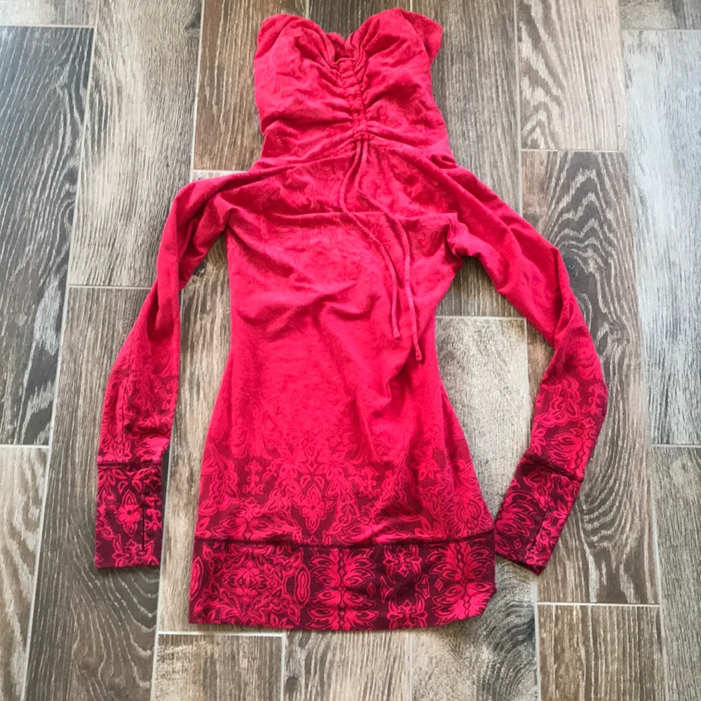 Athleta XXS tunic stretch cowl neck